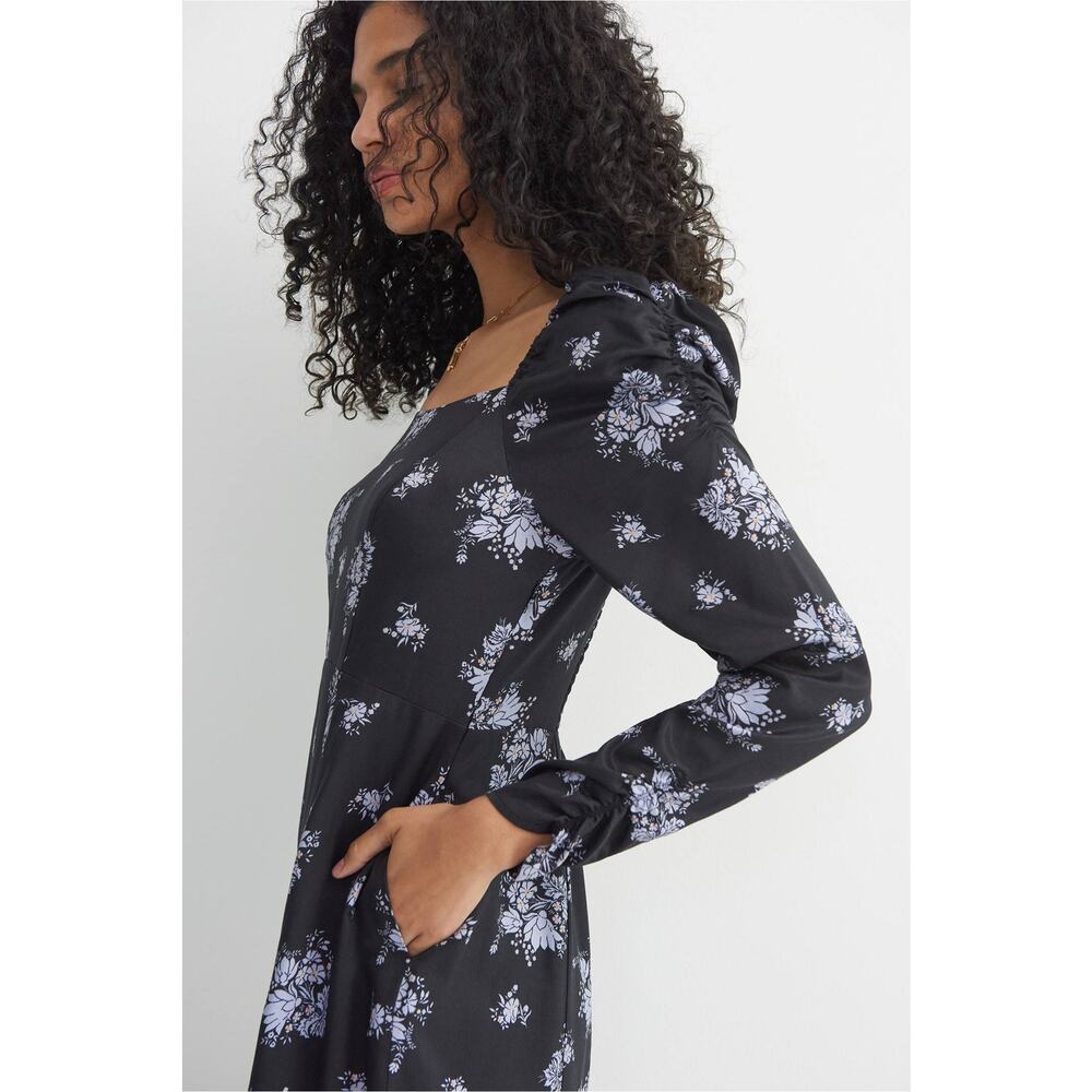 New Anthropologie Hedy Ruffled Midi Dress by Maeve $168 SIZE 8 Floral Boho - Picture 3 of 4